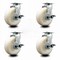 Service Caster 6 Inch Nylon Swivel Caster Set with Roller Bearings and Brakes SCC SCC-20S620-NYR-TLB-4 - alternate 1